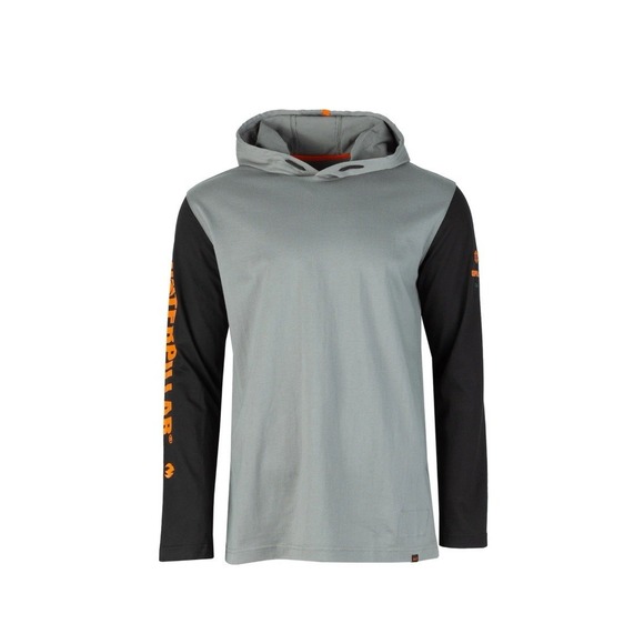 Caterpillar CAT Trademark Banner Logo Pullover Light Hoodie Men's XXL - Picture 2 of 6
